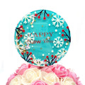 New Shaking Fun Snow Moving Quicksand  Acrylic Cake Topper  for Christmas Gift /Chrismas Tree Decoration