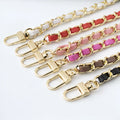 120cm Pu Leather Handle Metal Gold Chain Shoulder Crossbody Bag Chain Straps Bag Accessories