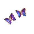 Women Crystal Butterfly Earrings Metal Frame Jewelry Zircon Decorative Earrings Girl Accessories Gifts