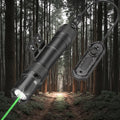 Rechargeable 2000 Lumens Tactical Green Laser Combo Tactic Flashlight Super High Brightness LED Light