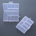 Wholesale Modern Design 6-Grid PP Transparent Desktop Sorting Box Rectangle Shape Screw 5kg Capacity for Small Fish Hook Storage