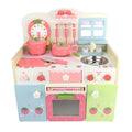 Kids Wooden Play Kitchen Wooden Kitchen Toys Play Set Pretend Play Cooking Set Toy With Accessories