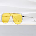 New Fashion Big Frame Oversized Sunglasses for Women and Men Polygon Double Beam Sun Glasses UV400 protection