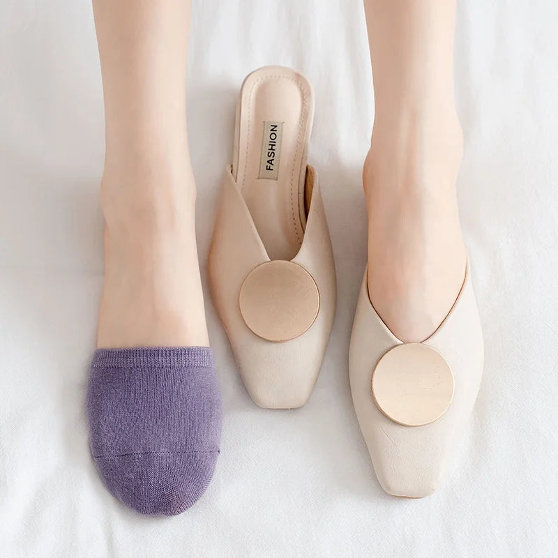 Wholesale Anti Slip Liner Toe Topper Socks Invisible High Heel Half Socks for Women