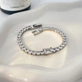 Titanium Steel Bracelet Joyas De Acero Inoxidable Plating 18k Gold Full Diamond Chain Stainless Steel Inlaid Zircon Bracelet