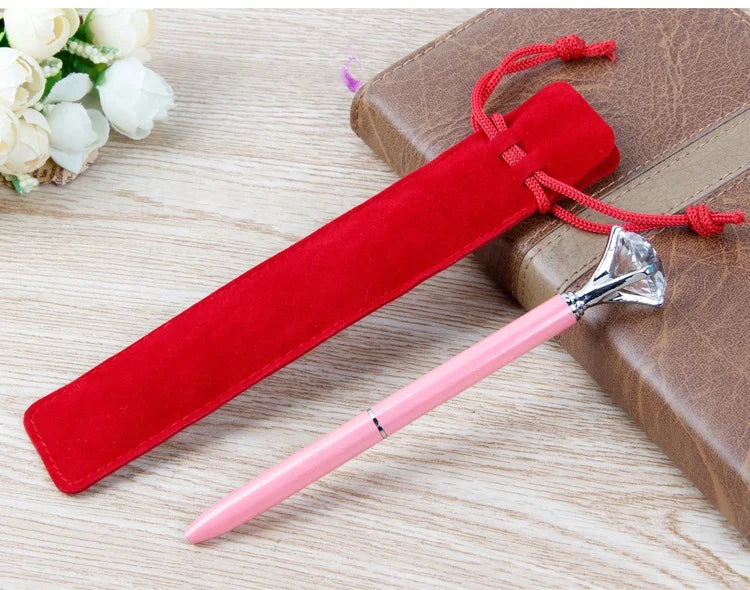 Wholesale Pen Pouch Sleeve Chopsticks Bag Holder Velvet Case Pencil Bags Pen Pouch Velvet Drawstring Pen Bags Customize Size