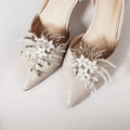 2024 Luxury Handmade Bridal High Heels Clips Elegant Crystal Pearl Rhinestone Shoe Clip MegaBDM
