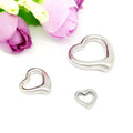 Wholesale Custom Charm Heart Pendant Fashion Stainless Steel Jewelry Accessories Unique Pattern Findings & Components