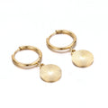 2024 Trending Women's Gold-Plated Stainless Steel Earrings Twisted Rope Round Hoop Jewelry for Wedding Party Gift