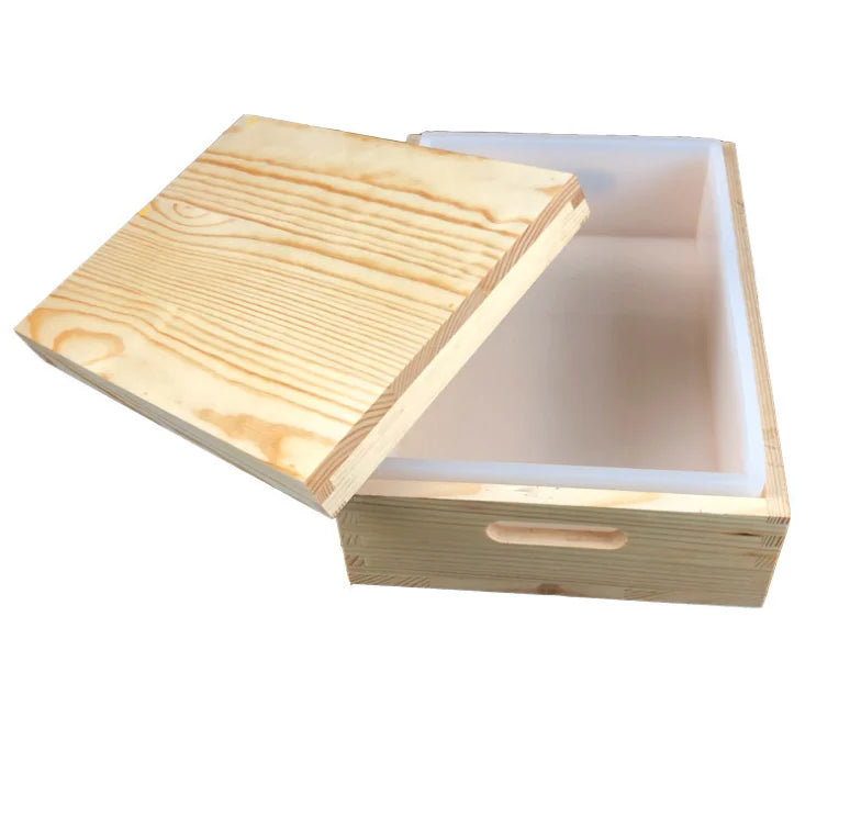 10478 Extra Large Wood Box Silicone Soap Mould 2200ml Soap Mold