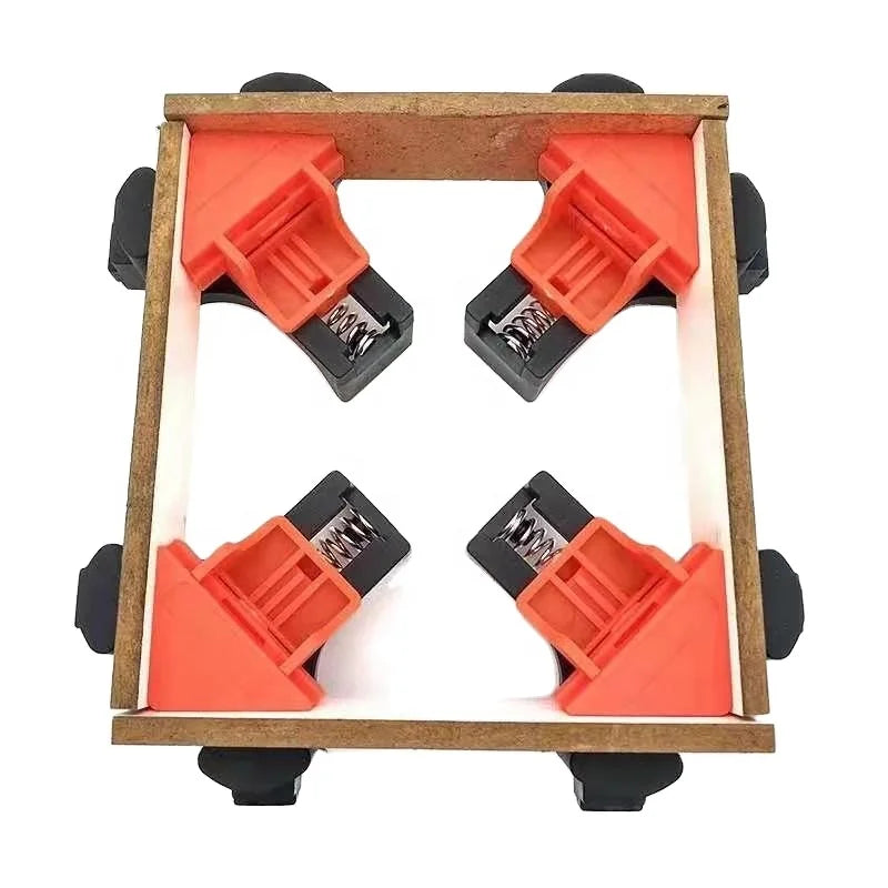 4pcs 90 Degree Angle Clamps for Woodworking Right Angle Clamp Fixer with Plastic Material Woodworking Corner Clamps