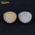 Hot Selling Luxury GRA Certificate Solid Silver 925 Iced Ring Mens Moissanite Hip Hop Ring