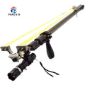 PIAO YU High Precision Flashlight Hunting Slingshot Set with Durable Rubber Band