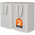 Large Collapsible Laundry Baskets  Freestanding Waterproof Clothes Hamper  Laundry Room Bedroom Bathroom Laundry Hamper