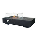 Modern Outdoor Fire Coffee Table with Gas Fireplace Patio Heater GRC Material CE Certified for Outdoor Heating