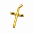 Hot Sale Custom Stainless Steel Gold Cross Cremation Ashes Pendant Religious Jewelry Solid Color Prayer Cross Pendant for Men