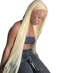Grade 12a Brazilian Hair Long Straight Blonde Transparent Lace Front Wigs 13x4/13x6 180% 250% Density Full Lace