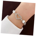 VKME Fashion New Design Rhinestone Heart Bracelet for Women Jewelry