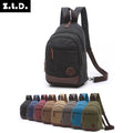 Factory Direct Canvas Small Backpack Mini Backpack Multiple Compartment Pockets Crossbody Backpack Purse for Women or Man