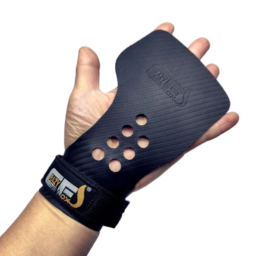 CRAZY FOXS Tomahawk Grips Lifting Straps  Heavy Duty Grips for Pull Ups Dead Lift Power Lifting Pull up Rowing Machine