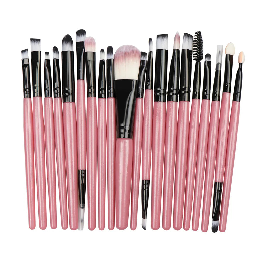 20pcs Professional Cosmetics Tools Multifunctional Eyeshadow Makeup Brushes Set