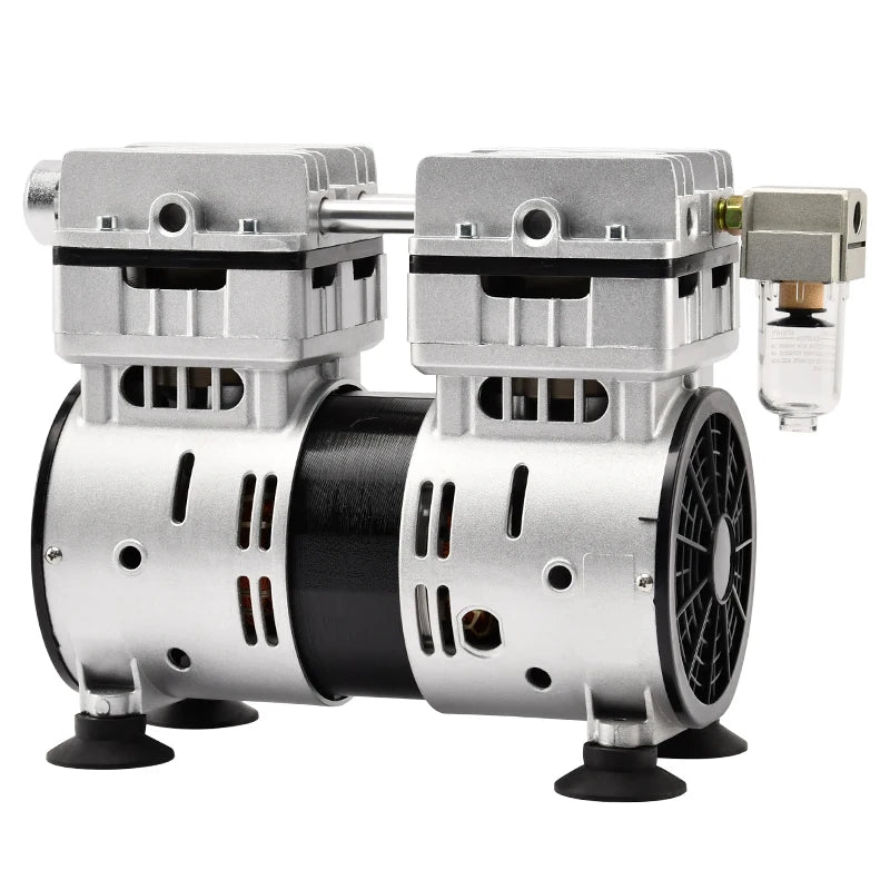 220V 600W -91KPa 160L/min High Pressure Portable Electric Oil-Free Vacuum Pump Air Compressor for Dental and Laboratory Use MegaBDM