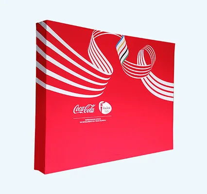 10x7.5 ' Aluminum Portable Folding End Wrapped Polyester Fabric Printing Straight Collapsible Pop up Display Stand