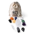 Crystal Tumbled Stone Kit Bulk Irregular Shape Healing Energy Stone Set Natural Home Decoration Love Gemstone Feng Shui 5 Bags