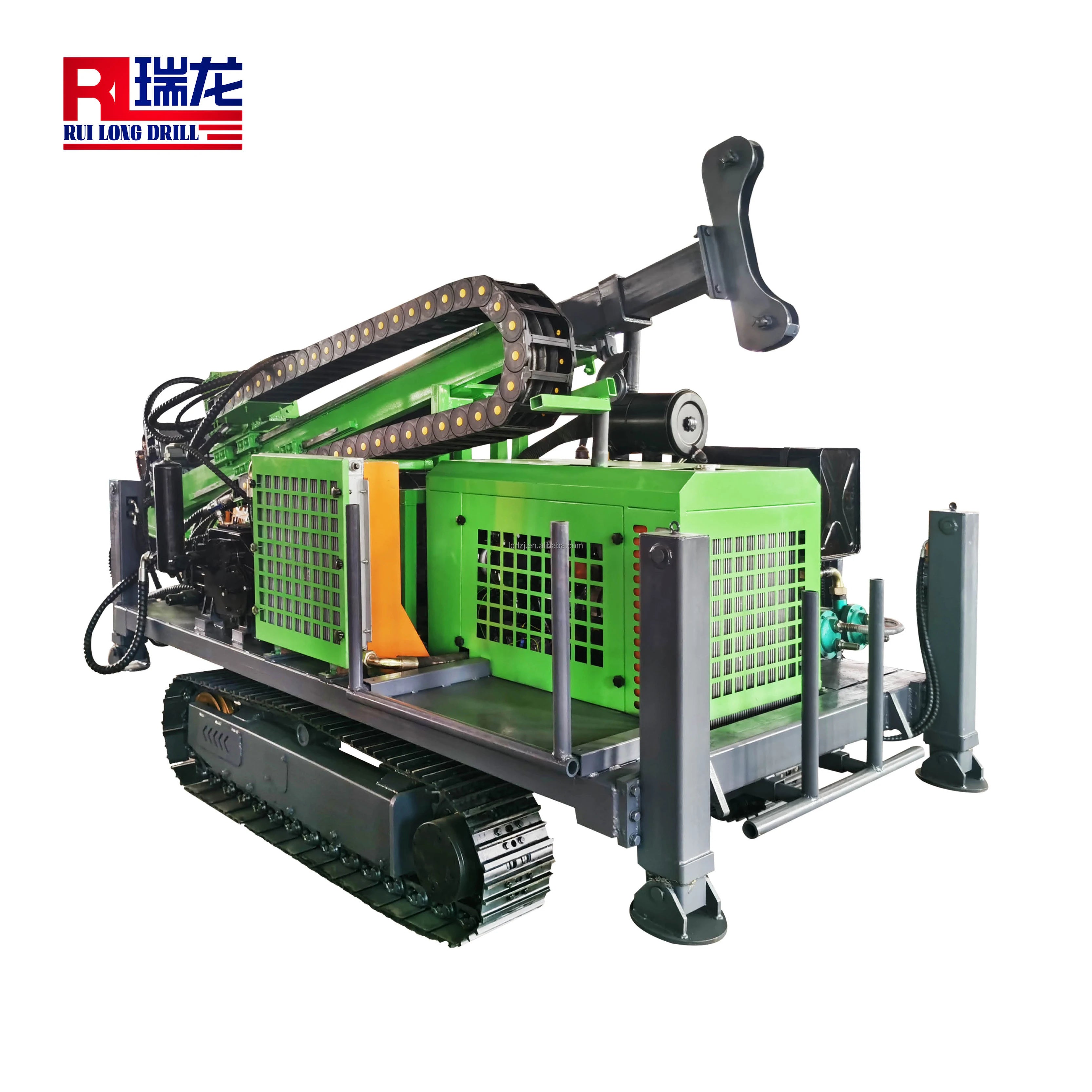 Construction Mini Trailer Mounted Portable Foundation Hole DTH Mining Drill Bore Hydraulic Deep Water Well Crawler Borehole Rota