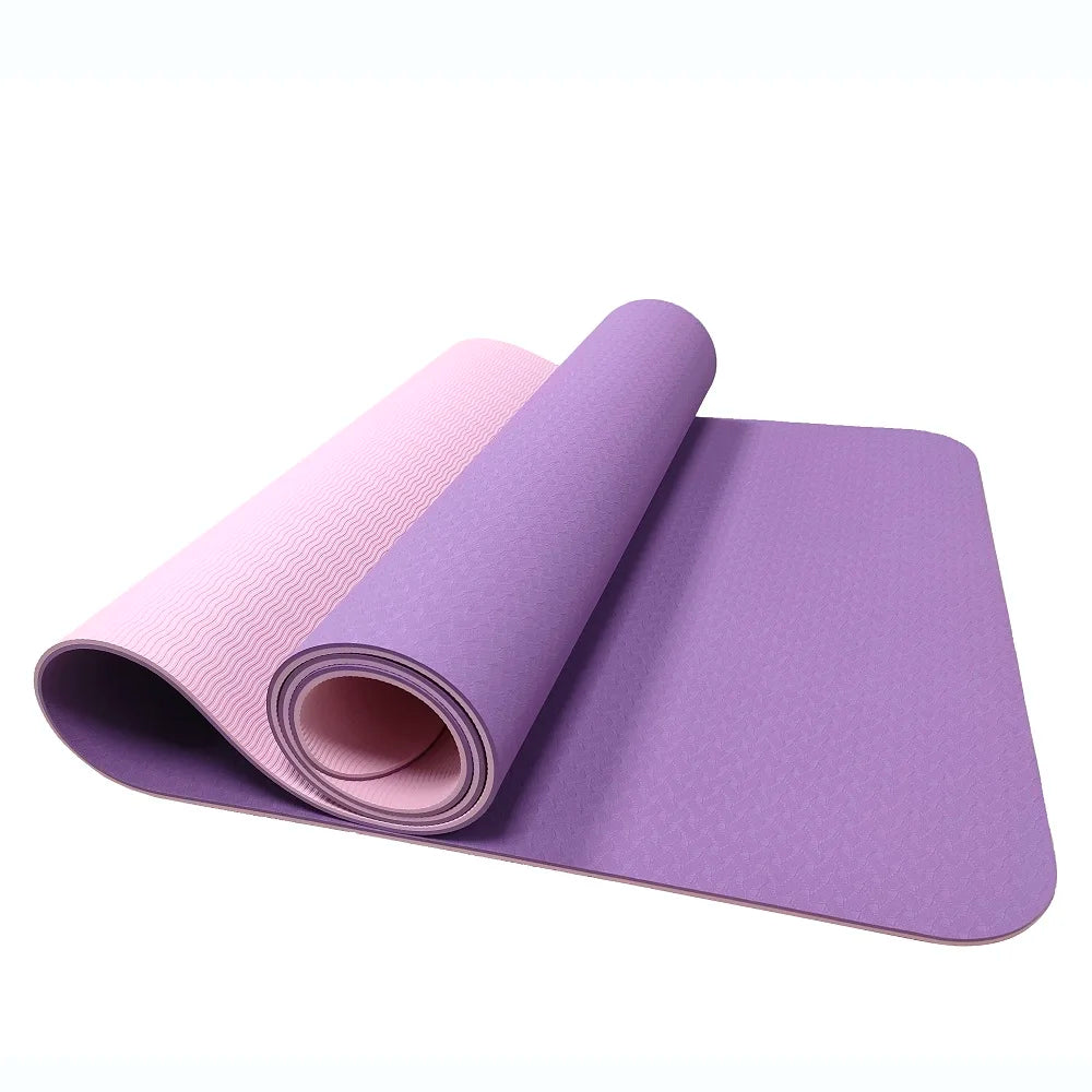2026 Best Selling 6mm Anti-slip ECO Friendly Custom Design Promotional OEM Print TPE Yoga Mats With Private Label