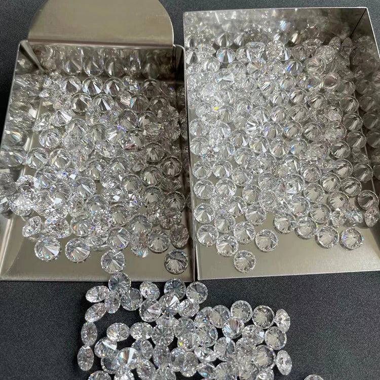 0.8mm 1mm 2mm 3mm DIY Jewelry Making  Loose Gemstone DEF VVS-VS  Round Diamond Small Size Melee CVD / HPHT  Loose Lab Diamond