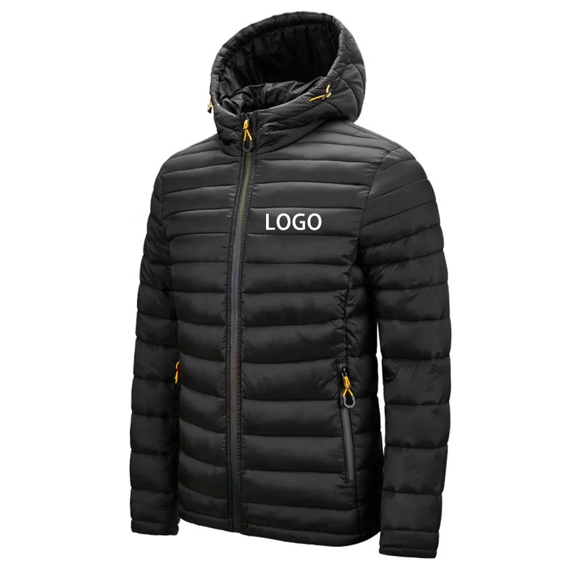 Custom logo Mens Work Wear Waterproof Windproof Winter Quilted Padded Puffer Jacket
