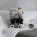 Stocked Cute Grey Teddy Bear Scented Ceramic Car Vent Clip Air Freshener Home Fragrance Porcelain Aroma Essential Oil Diffuser
