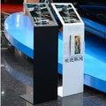 Custom A4 Acrylic Floor Standing  Advertising  Display Stands with Leaflet Pocket