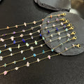 2026 Natural Stone 7 Colors Stainless Steel 18K Gold Plated Waterproof Women Anklets for Summer