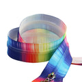 Wholesale Colorful rainbow #5 Nylon Zipper for DIY Bag rainbow Nylon Zipper Rolls