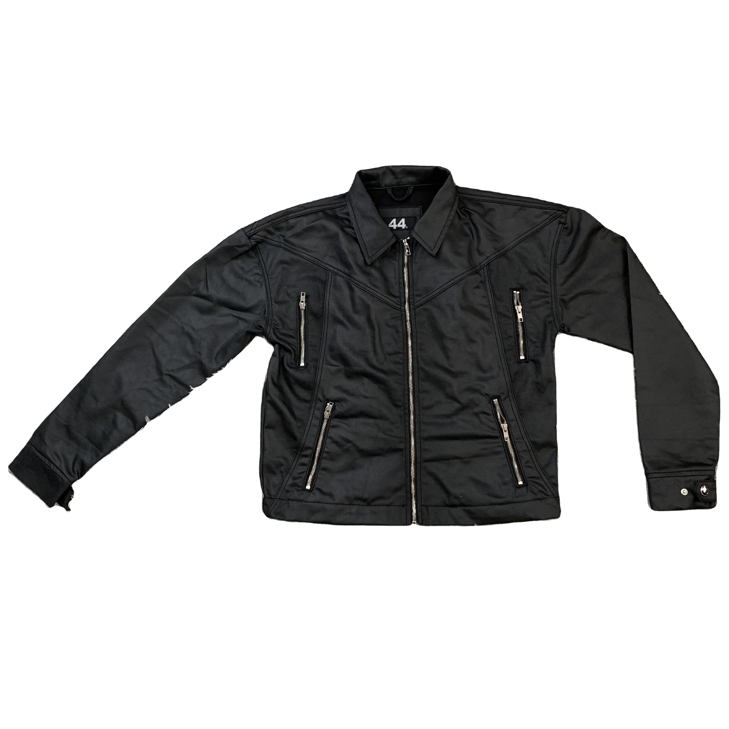 DENIMGUYS Modest Jackets Wholesale Blank Men's Workwear Waxing Jacket Custom University Varsity Men Denim Wax Waterproof Jcaket