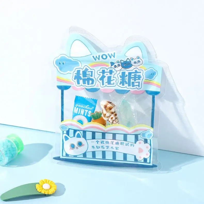 Custom Printed Unique Shape Stand Type Reusable & Smell Proof Zipper Edible Packaging Plastic Die Cut Mylar Bag