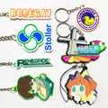 Custom Soft Pvc Keychain Key Chain With Your Logo Name Soft Rubber Keychains / Silicone Keyring 2D/3D Rubber Pvc Keychain