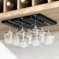 Multi-Function Wine Glass Rack Classification Stemware Glass Cup Hanging Holder Kitchen Under Cabinet Free Punching Holder
