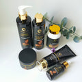 Private Label Luxury Professional Exfoliating Body Skincare Set Brightening Face Anti Aging Moisturizer for Caramel Skin