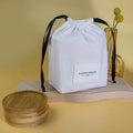 Eco Drawstring Organic Canvas Cotton Dust Bags for Handbag Clothing Hat Perfume Shampoo Bottle Cosmetic Cotton Drawstring Bag