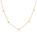 Wholesale Custom PVD Plated 18K Gold Stainless Steel Chain Link Cute Multiple Heart Necklace for Women