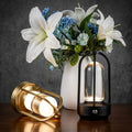 Restaurant & Hospitality Aluminum Cage Dining Touch Rechargeable LED Ambient Light Modern Minimalist Cordless Table Lamp