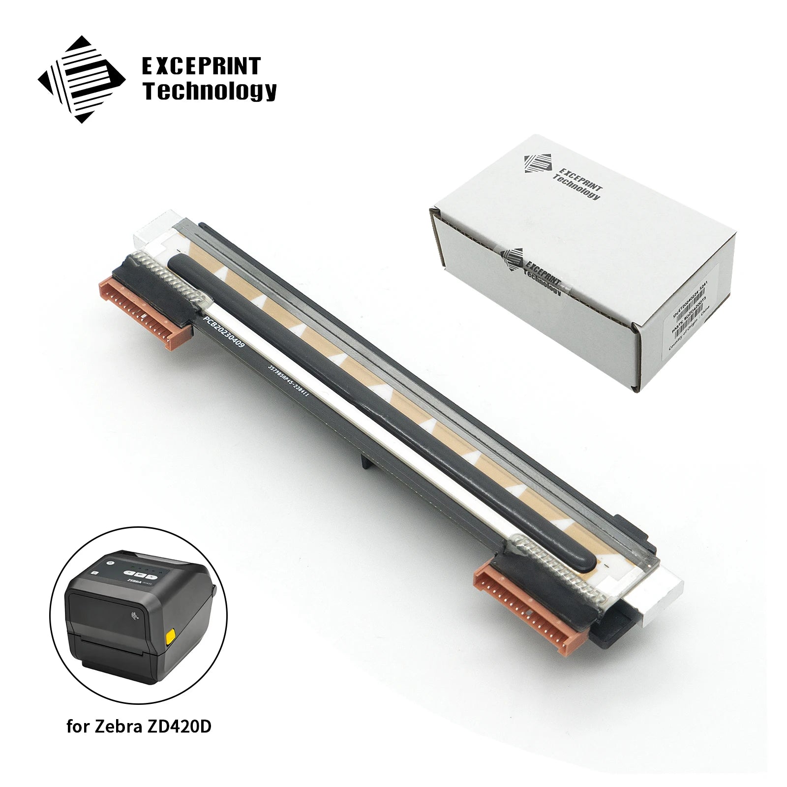 Applicable to Zd420 Printhead 300dpi New Zebra ZD420 Thermal Mobile Label Printer Compatible Thermal Printhead for zebra