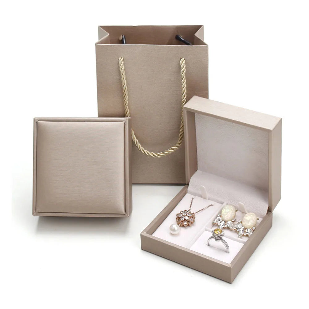 Little Small Packaging Jewelry Boxes and Jewelry Bags for Necklace Earring Bracelet Rings 11x15x6cm