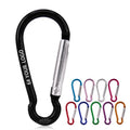 Baichao 6# Gourd Shaped Colourful Aluminum Alloy Lightweight Black Ring Caribeaner Keychain Strap Holder Clip Heavy Industry