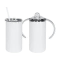 Wholesale 12oz Straight Sublimation Kids Cup Blanks Sippy Cup Tumbler Double Wall Insulated Stainless Steel With Lid