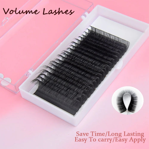 0.07 Dark Matte Cashmere Volume Korean Mink Silk Korean PBT Private Label Eyelash Extensions Supplies Wholesale Trays Vendor