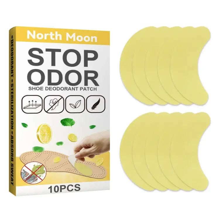 2023 New Natural Effectively Remove Odor Shoes Insert Insole Patch 10pcs Deodorant Patches Factory Direct Shoe Care Kits